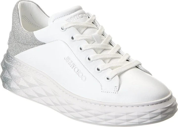 Jimmy Choo Diamond Maxi/F Ii Leather Sneaker