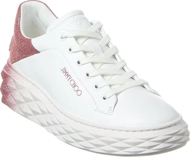 Jimmy Choo Diamond Maxi/F Ii Leather Sneaker