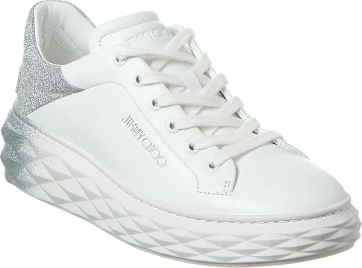 Jimmy Choo Diamond Maxi/F Ii Leather Sneaker