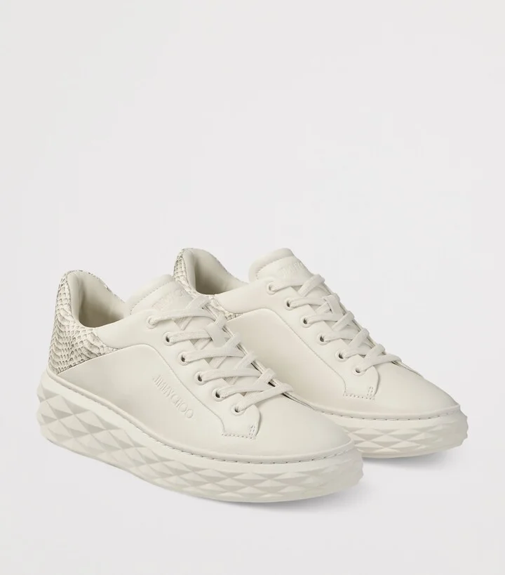 Jimmy Choo Diamond Maxi Leather Sneakers - Image 2
