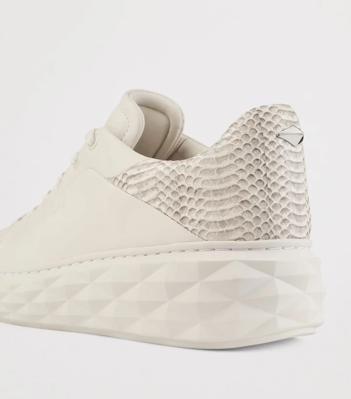 Jimmy Choo Diamond Maxi Leather Sneakers - Image 5