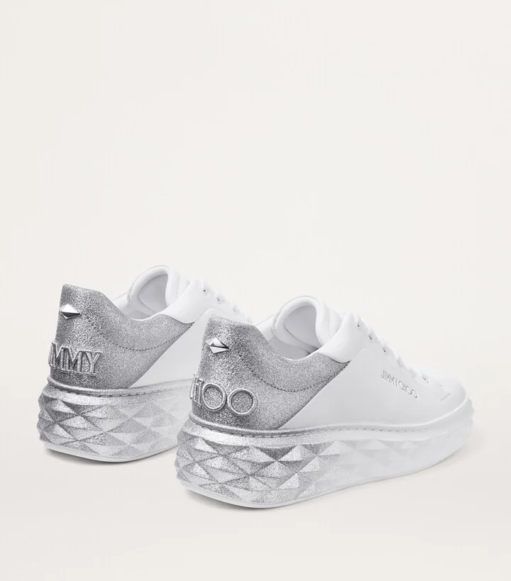 Jimmy Choo Diamond Maxi Leather Sneakers - Image 3