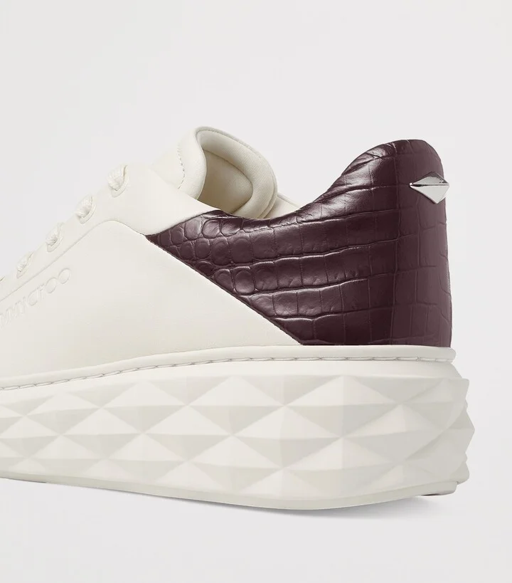 Jimmy Choo Diamond Maxi Leather Sneakers - Image 2