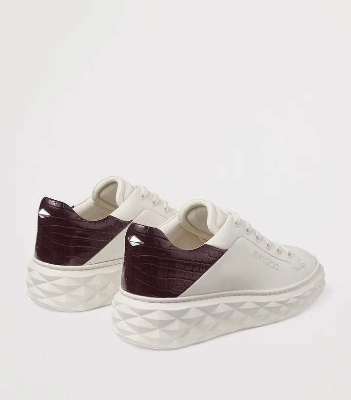 Jimmy Choo Diamond Maxi Leather Sneakers - Image 3