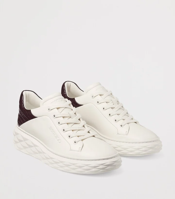 Jimmy Choo Diamond Maxi Leather Sneakers - Image 5