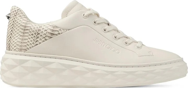 Jimmy Choo Diamond Maxi Leather Sneakers