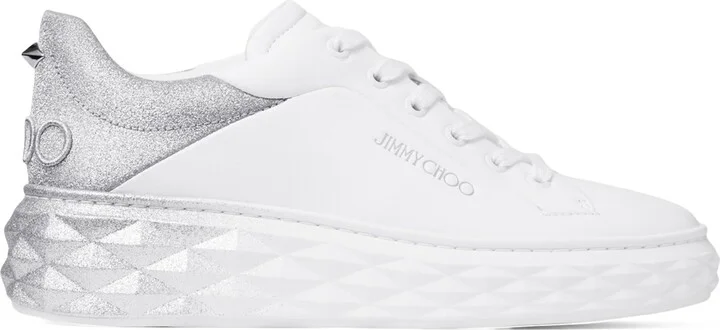 Jimmy Choo Diamond Maxi Leather Sneakers