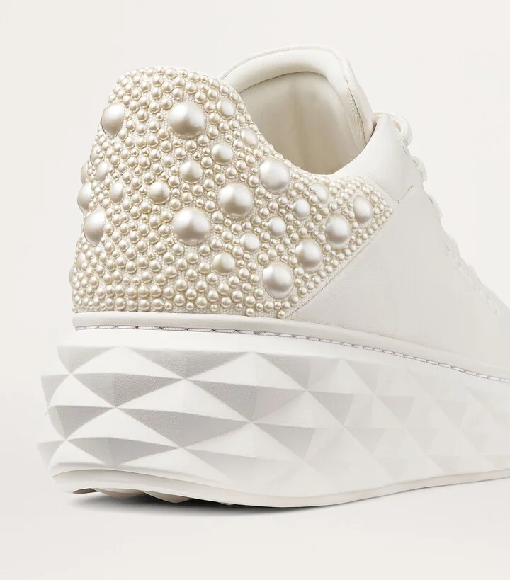 Jimmy Choo Diamond Maxi Low-Top Sneakers - Image 6