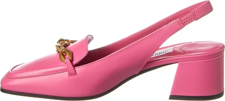 Jimmy Choo Diamond Tilda 45 Leather Slingback Pump - Image 2