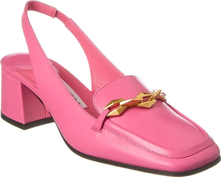 Jimmy Choo Diamond Tilda 45 Leather Slingback Pump