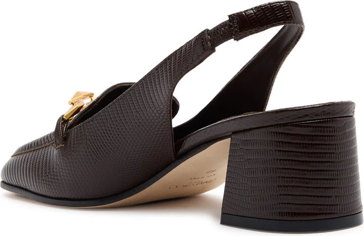 Jimmy Choo Diamond Tilda 45 Leather Slingback Pumps - Image 2