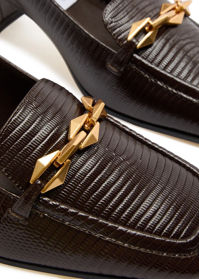 Jimmy Choo Diamond Tilda 45 Leather Slingback Pumps - Image 4