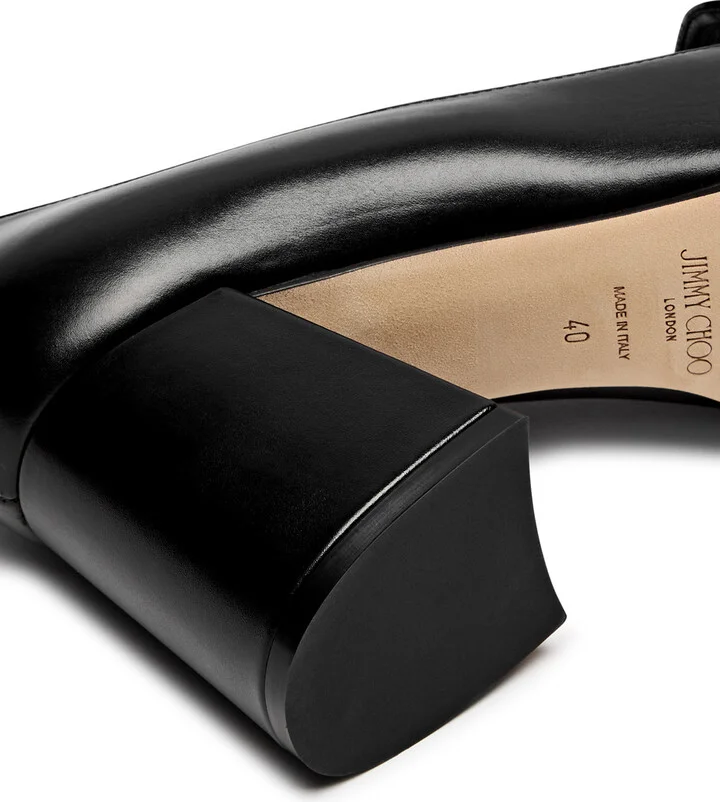 Jimmy Choo Diamond Tilda 65 Leather Pumps - Image 4