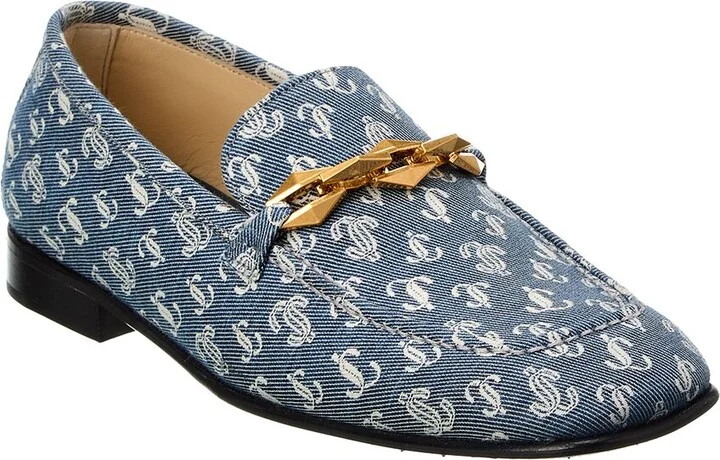 Jimmy Choo Diamond Tilda Denim Loafer