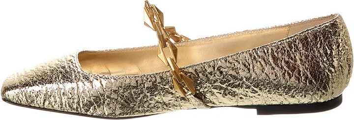 Jimmy Choo Diamond Tilda Leather Flat - Image 2