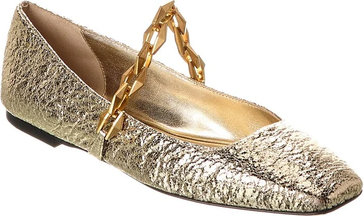 Jimmy Choo Diamond Tilda Leather Flat