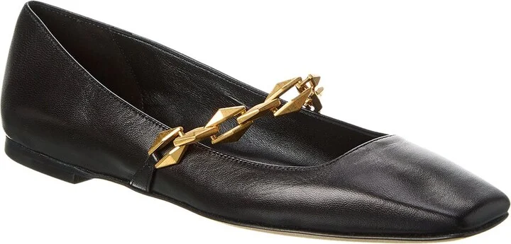 Jimmy Choo Diamond Tilda Leather Flat