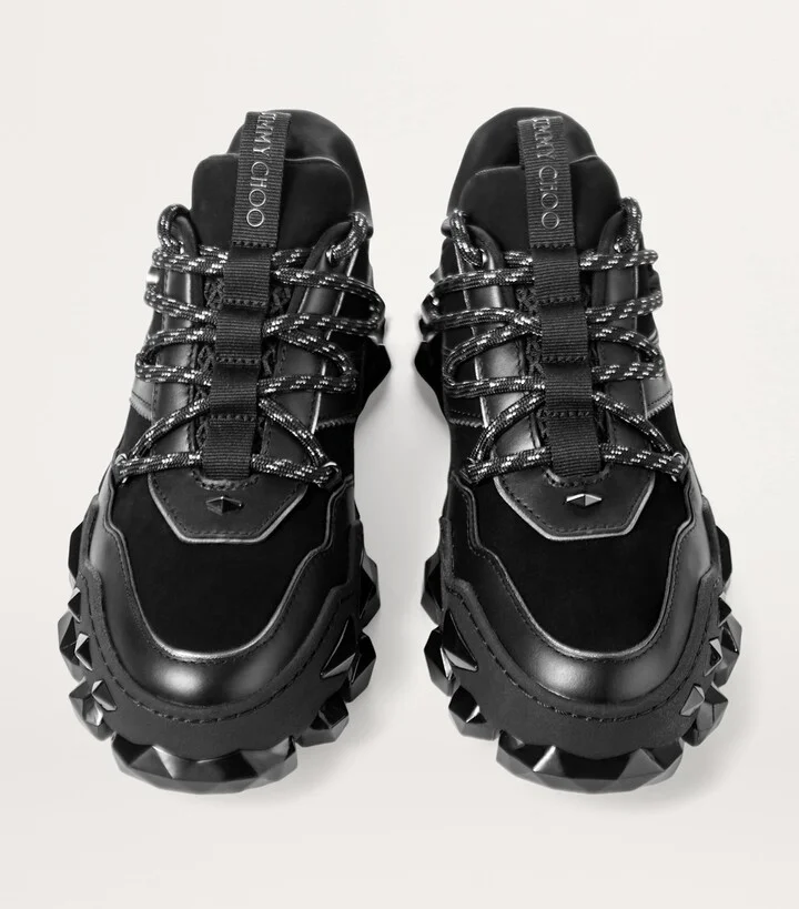 Jimmy Choo Diamond X Leather Sneakers - Image 2