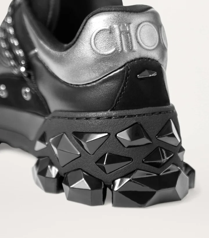 Jimmy Choo Diamond X Leather Sneakers - Image 3