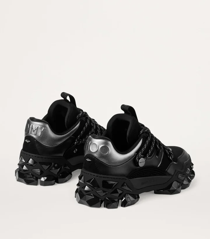 Jimmy Choo Diamond X Leather Sneakers - Image 4