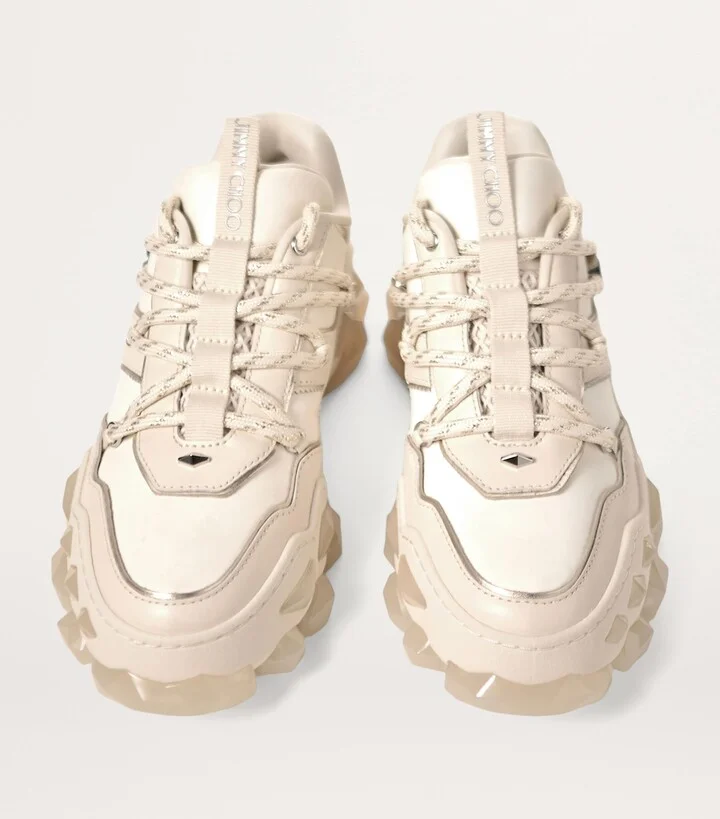 Jimmy Choo Diamond X Leather Sneakers - Image 2
