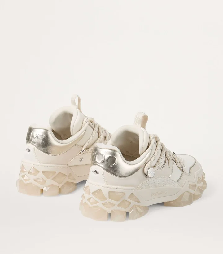 Jimmy Choo Diamond X Leather Sneakers - Image 4