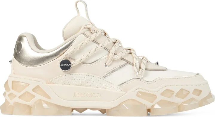 Jimmy Choo Diamond X Leather Sneakers