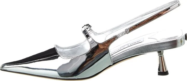Jimmy Choo Didi 45 Leather Slingback Pump - Image 2