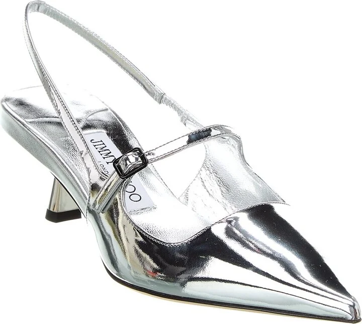 Jimmy Choo Didi 45 Leather Slingback Pump