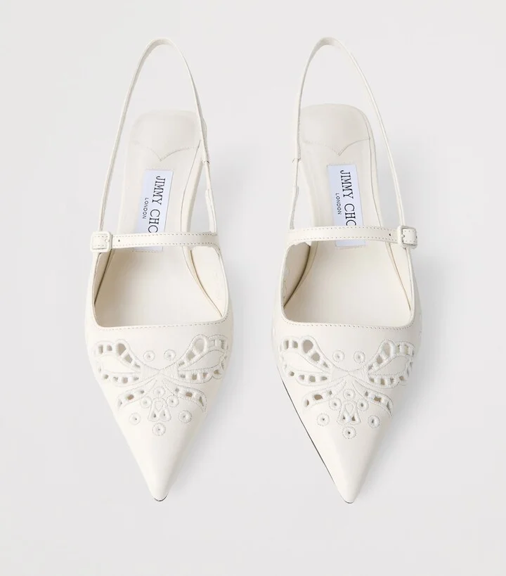 Jimmy Choo Didi 45 Leather Slingback Pumps - Image 2