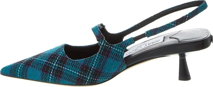 Jimmy Choo Didi 45 Tartan Slingback Pump - Image 2