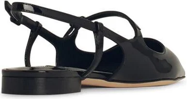 Jimmy Choo 'Didi' Black Leather Ballet Flats - Image 3