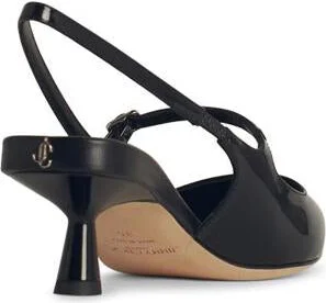 Jimmy Choo 'Didi' Black Leather Slingbacks - Image 3