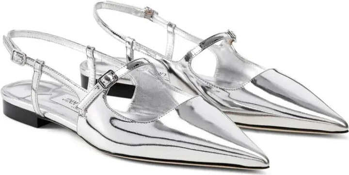 Jimmy Choo Didi Leather Ballet Flats Shoes - Image 2