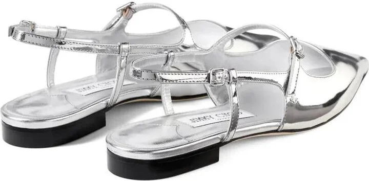 Jimmy Choo Didi Leather Ballet Flats Shoes - Image 3