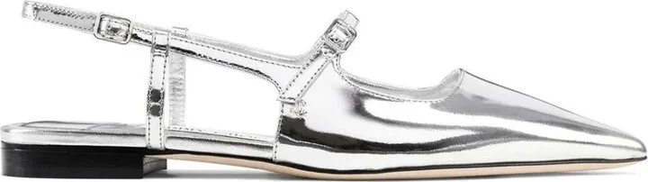Jimmy Choo Didi Leather Ballet Flats Shoes