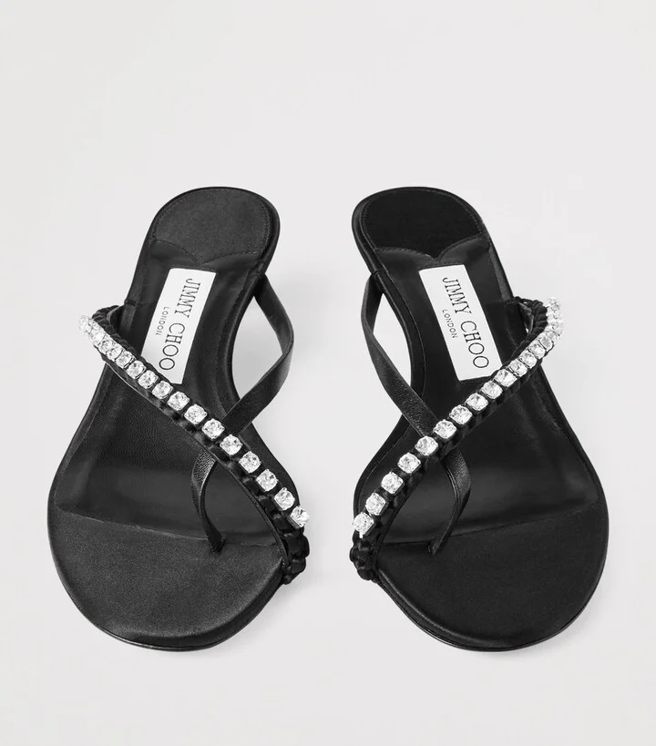 Jimmy Choo Dila 35 Leather Heeled Sandals - Image 2