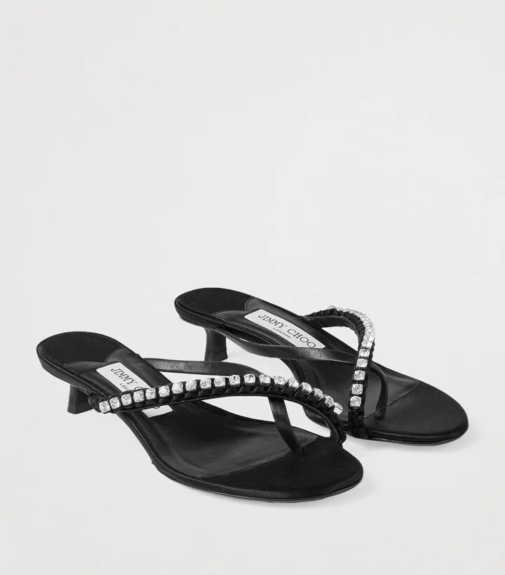 Jimmy Choo Dila 35 Leather Heeled Sandals - Image 4