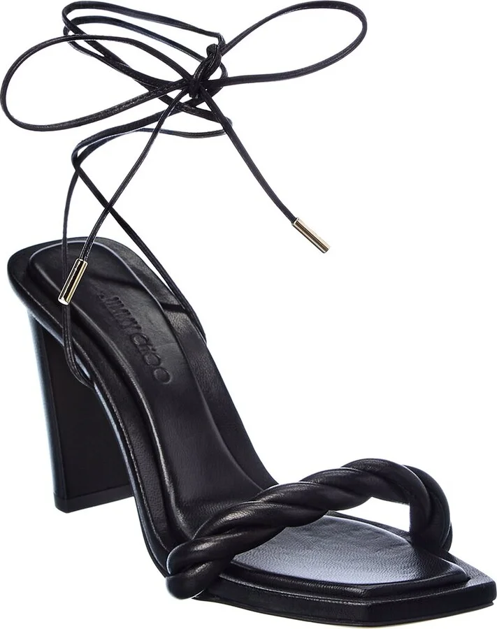 Jimmy Choo Diosa 85 Leather Sandal