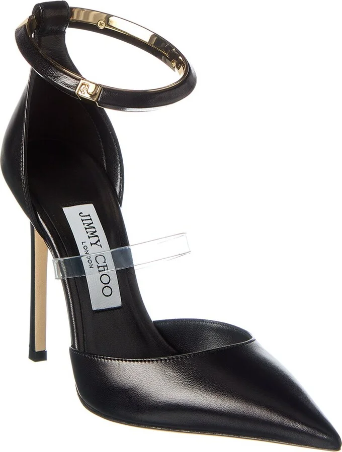 Jimmy Choo Dreece 110 Leather & Vinyl Pump