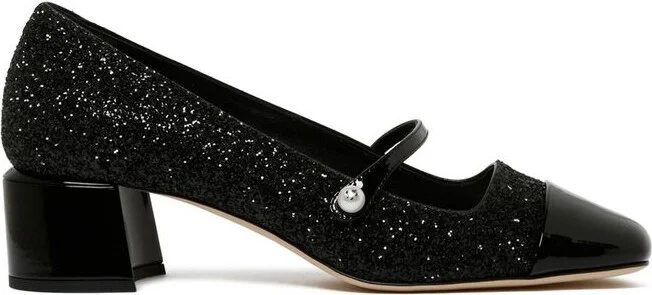 Jimmy Choo Elisa 45 Glitter Pumps