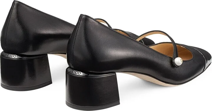 Jimmy Choo Elisa 45 Leather Mary Jane Pumps - Image 2