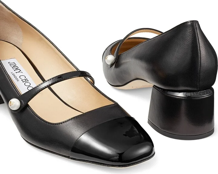 Jimmy Choo Elisa 45 Leather Mary Jane Pumps - Image 6