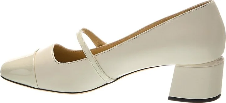 Jimmy Choo Elisa 45 Leather & Patent Pump - Image 2