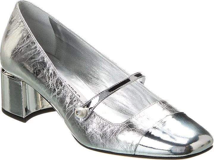 Jimmy Choo Elisa 45 Leather Pump