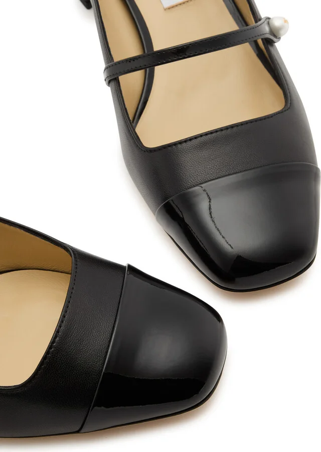 Jimmy Choo Elisa 45 Leather Pumps - Image 3