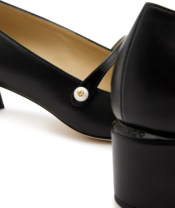 Jimmy Choo Elisa 45 Leather Pumps - Image 4