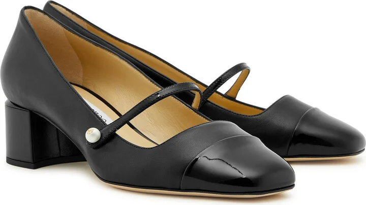 Jimmy Choo Elisa 45 Leather Pumps - Image 2