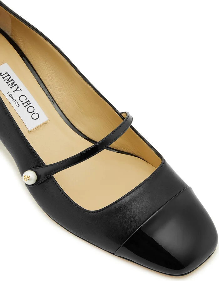 Jimmy Choo Elisa 45 Leather Pumps - Image 4