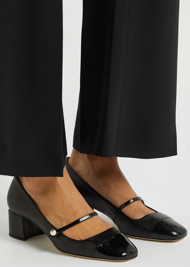 Jimmy Choo Elisa 45 Leather Pumps - Image 5